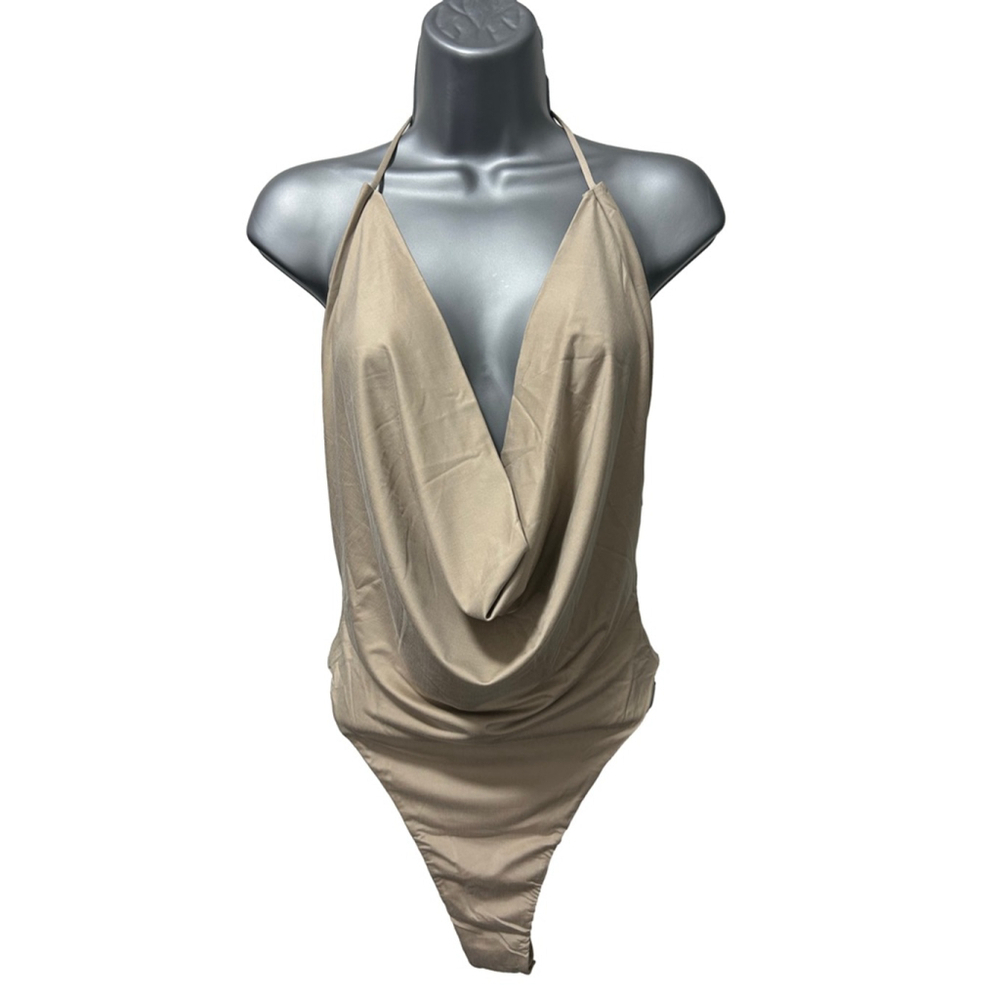NWT Gauge81 Manaus Bodysuit Draped Bodice size medium in quicksand retails $415 - Picture 13 of 13